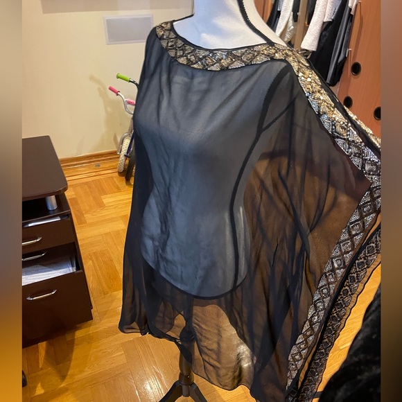 Ariella embroidered  caftan tunic dress long top Sz L - Picture 14 of 16